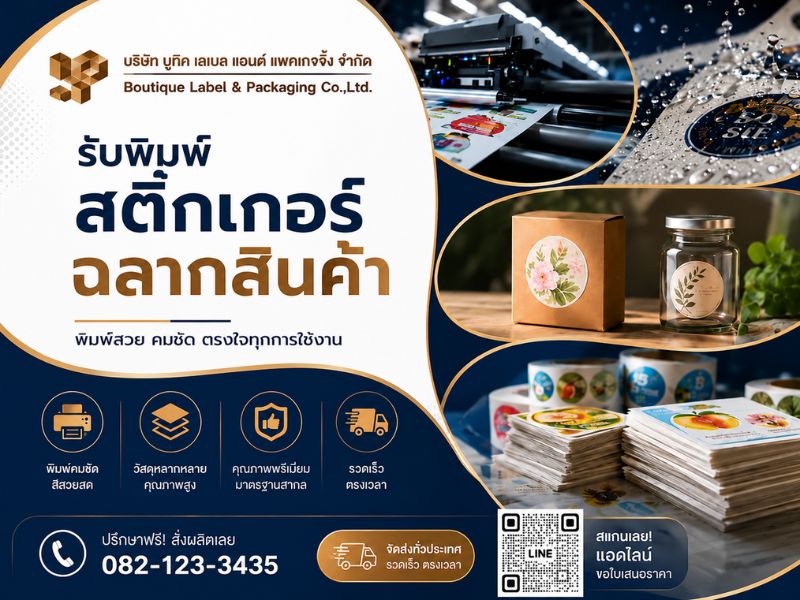 โรงพิมพ์สติ๊กเกอร์ใกล้ฉัน